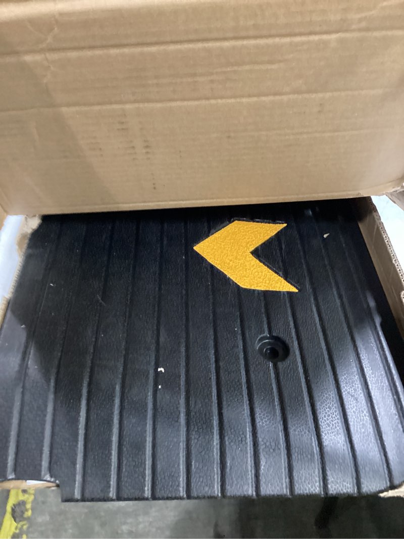 Condition photo showing Good Condition for vevor 2" rise threshold ramp doorway, recycled rubber power wheelchair ramp 3.64 feet long, 33069lbs load capacity, non-slip surface rubber solid threshold ramp for wheelchair and scooter 2" h x 43.7‘’ l black