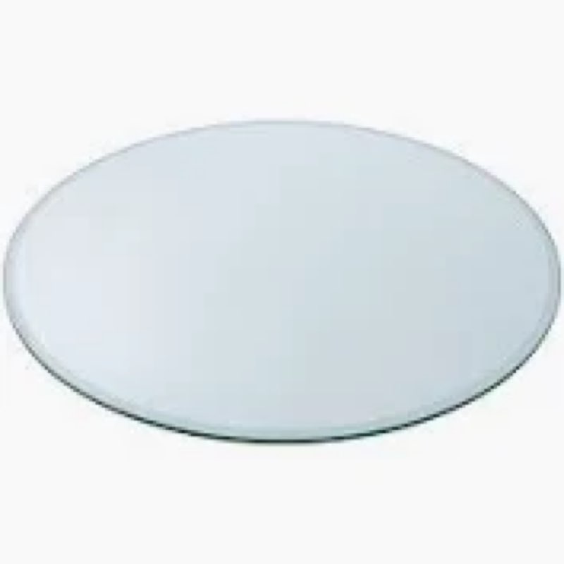 leffora 22 inch clear round table cover protector, 2.0mm thick plastic desk protector mat, round wat