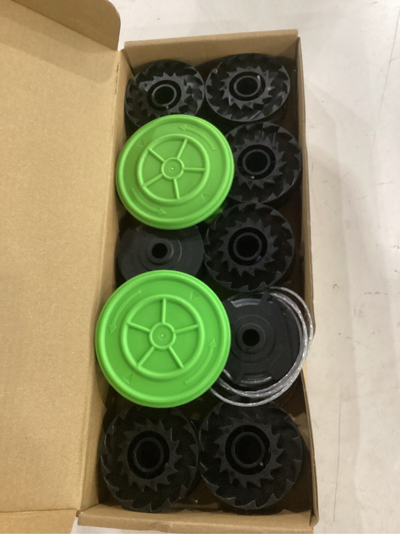 Condition photo showing Good Condition for ywtesch 12 pack 0.065" trimmer line compatible with greenworks weed wacker, 18ft string trimmer refill dual line weed eater string replacement spool (10-pack) cap cover(2-pack)