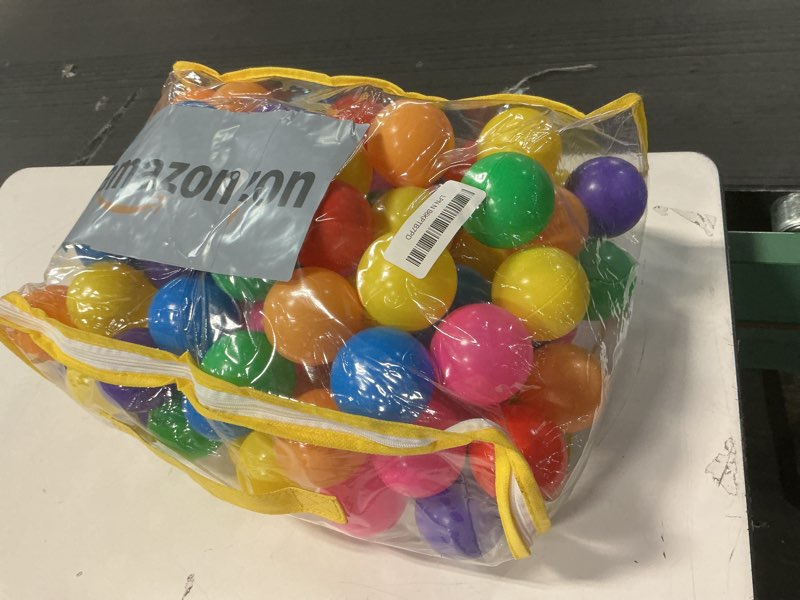Condition photo showing Good Condition for Ball Pit Balls Phthalate Free BPA Free Crush Proof Plastic - 7 Bright Colors in Reusable Play Toys for Kids with Storage Bag 100 balls, 7 colors