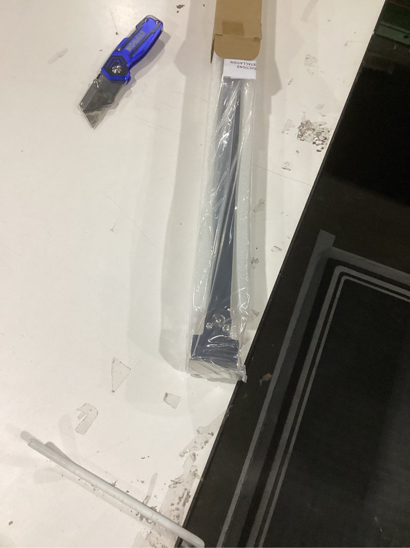 Condition photo showing New/Like New for Frameless Shower Door Support Bar, Stainless Steel Wall-to-Glass Support Arm to Fixed Shower Glass Panel, for 1/4"-3/8" (6-10 mm) Door, 180° Pivot & Stow-Flat Mode (Chrome, 15.8-inch(400mm)) Chrome 15.8-inch(400mm)