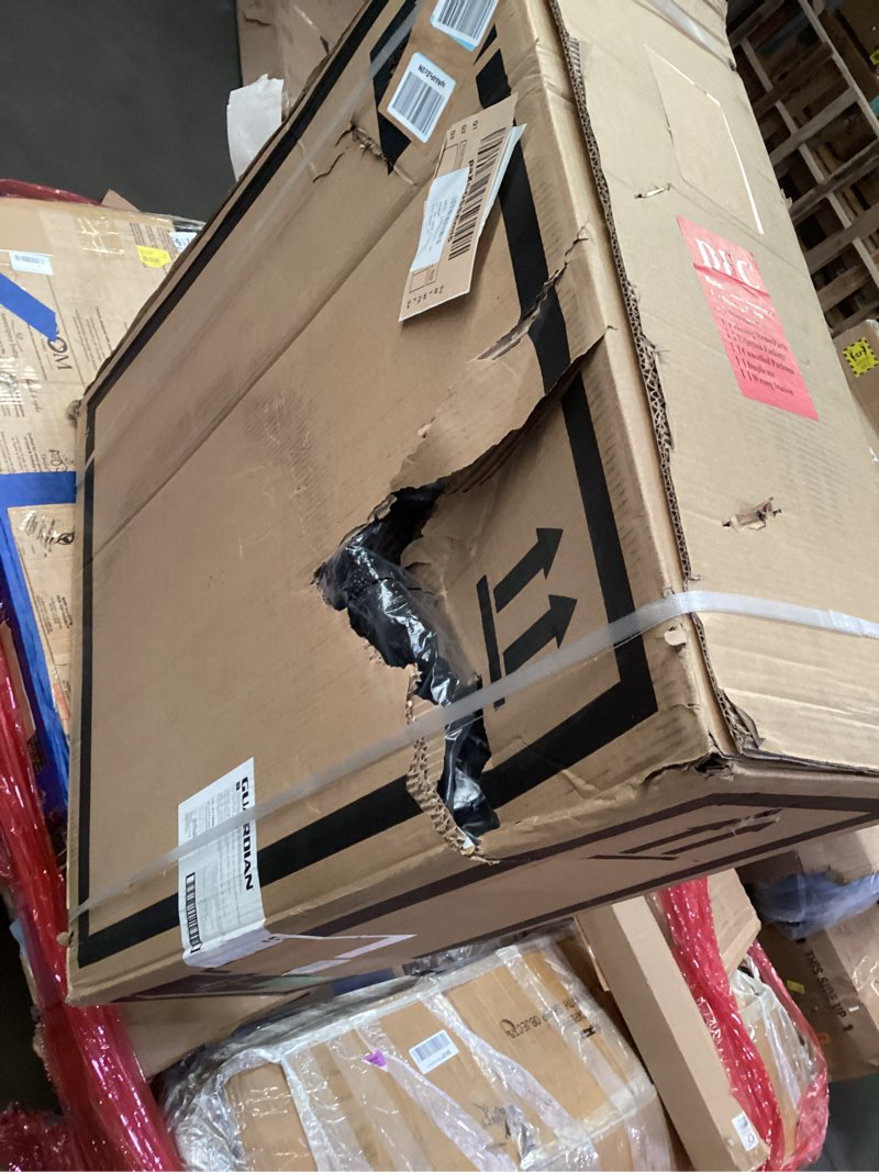 Condition photo showing As Is for Medline Comfortable Folding Wheelchair with Swing-Back, Desk-Length Arms and Elevating Footrests, 18”W x 16”D Seat