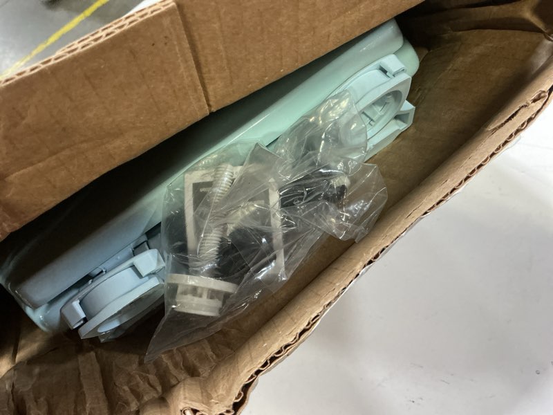 Condition photo showing Good Condition for Bemis 500EC 464 Wood Toilet Seat with Easy Clean & Change Hinges, Round, Dresden Blue Round Seat