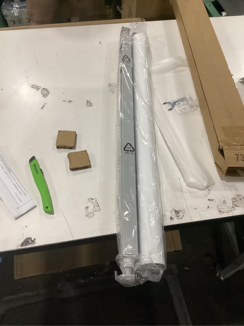 Condition photo showing New/Like New for No Drill Roller Shades for Indoor Windows, Cordless Blinds for Window Size 29” W × 72" H Grey Blackout - Grey 29" W × 72" H