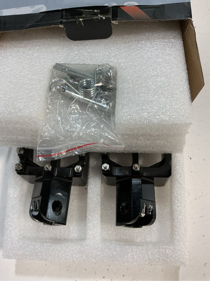 Condition photo showing New/Like New for jfg racing dirt bike foot pegs,universal cnc motorcycle pit mini bike pegs for yz kx ttr pw xr crf 50 70 80 85 100 110 tao tao db-x rfz lifan kayo - black