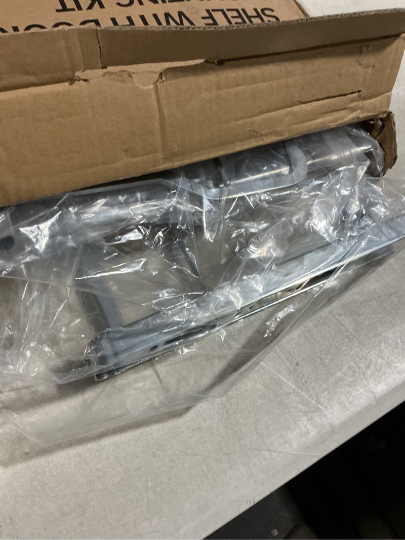 Condition photo showing As Is for Insputer Double 40QT Pull Out Trash Can Under Cabinet, Heavy Duty Under Sink Garbage Bin Kit with Soft-Close Slides for Kitchen, Laundry, Requires Minimum Cabinets Opening 18" W X 24" D Silver Double-10Gal