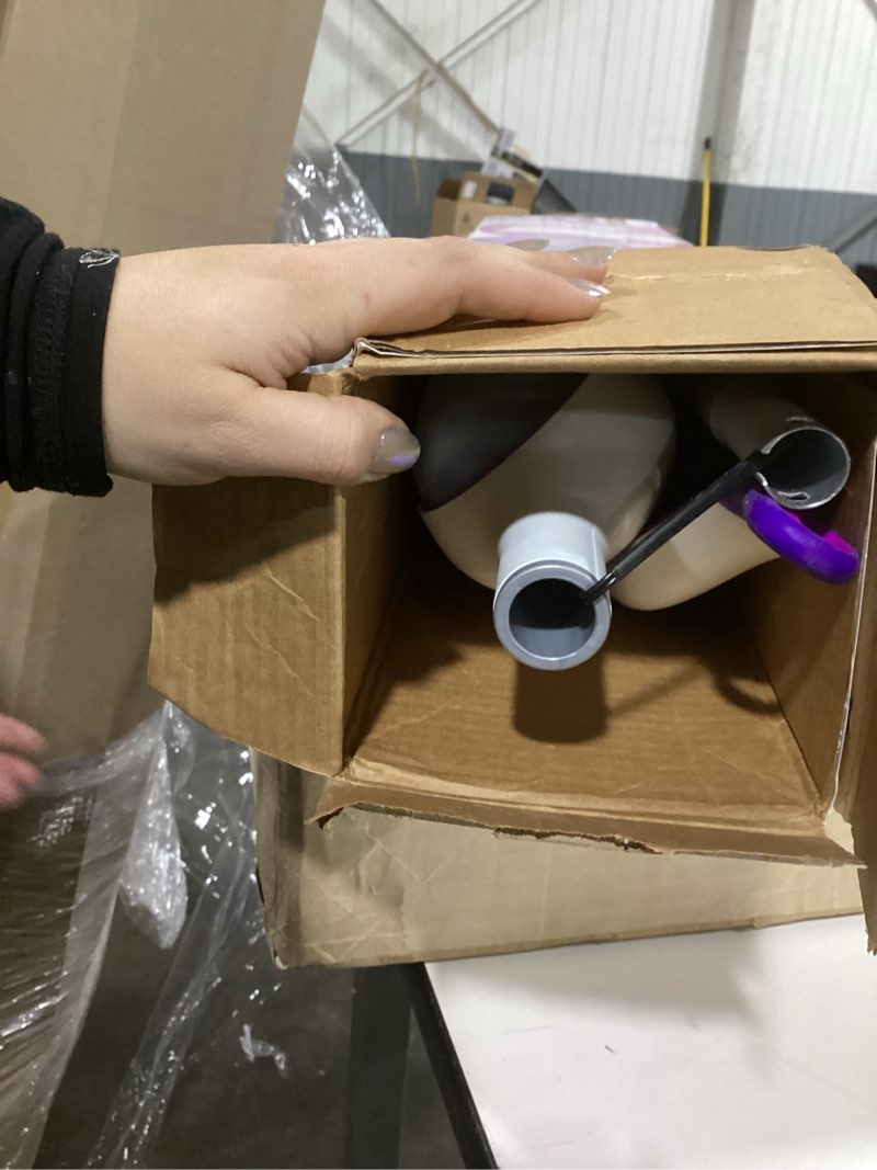 Condition photo showing As Is for Swiffer PowerMop Multi-Surface Mop Kit for Floor Cleaning, Includes PowerMop, 2 Mopping Pad Refills, 1 Cleaning Solution with Fresh Scent and 2 Batteries Purple and White