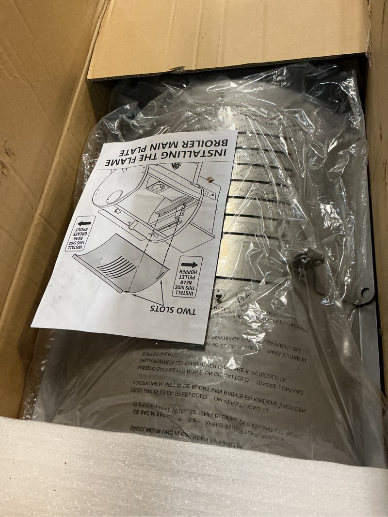 Condition photo showing New/Like New for flame broiler main plate and slider for pit boss replacement parts in pb1600, pb1150, pb1100, pb1000 series, pb1100ps1 - heat deflector for pit boss accessories, pitboss heat diffuser for smoker