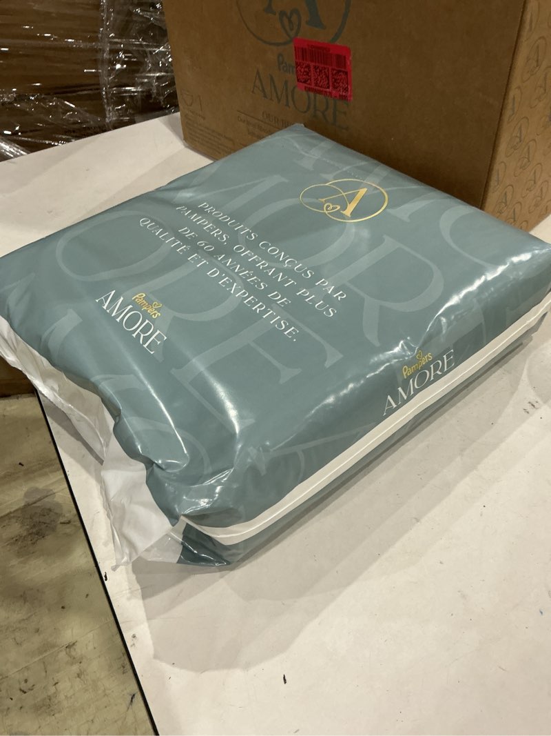 Condition photo showing New/Like New for pampers amore, size 1 (8-14 lbs), 198 count, our best diaper – hypoallergenic & fragrance free, up to 100% leakproof, soft as cashmere size 1 198
