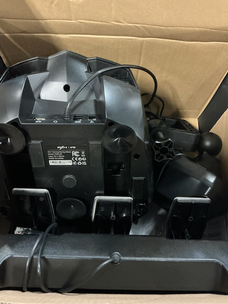 Condition photo showing As Is for PXN V9 Gaming Racing Wheel pc Steering Wheel With Pedals and Shifter 270/900° Dual-Motor Feedback Driving gaming Racing Wheel for PC,PS4,PS3,Xbox One, Xbox Series X/S,N-Switch