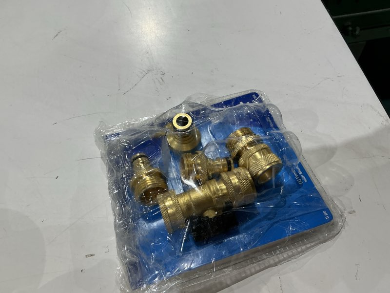Condition photo showing As Is for kobalt brass quick connector set
