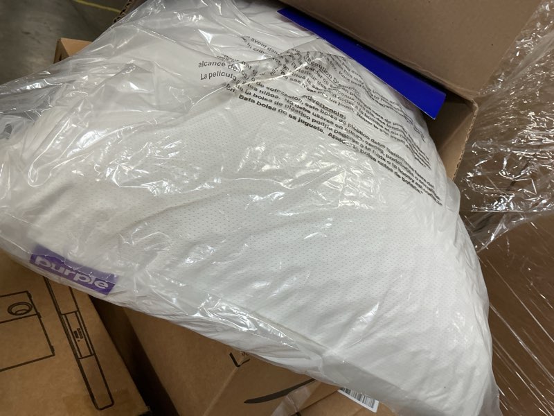 Condition photo showing Good Condition for purple harmony pillow – talalay latex foam cooling pillow for combo or side sleepers, 360º hex gelflex grid for no-pressure support and luxurious weightless feel - standard, medium feel, med height