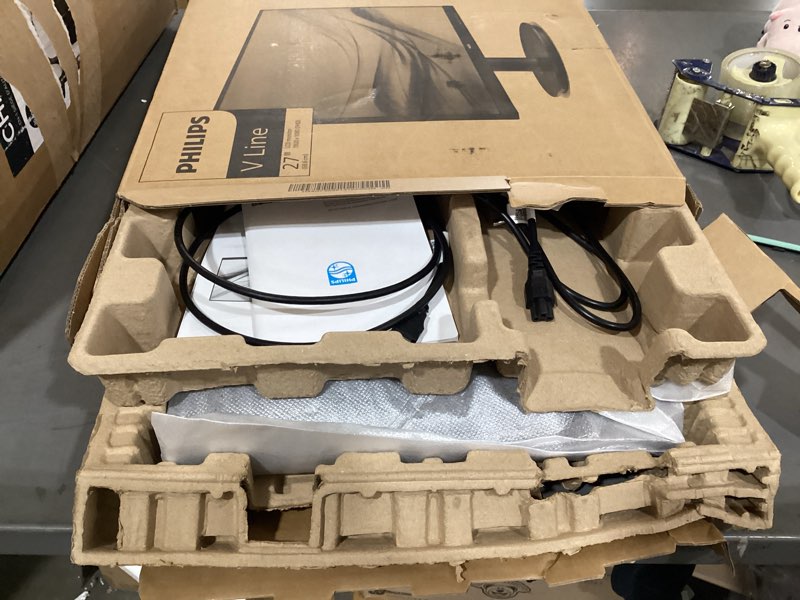 Condition photo showing New/Like New for philips 271v8lb 27" framless full hd (1920 x 1080) 100hz monitor, vesa, hdmi x 1, vga port x1, eye care, 4 year advance replacement warranty 27 inch 100hz