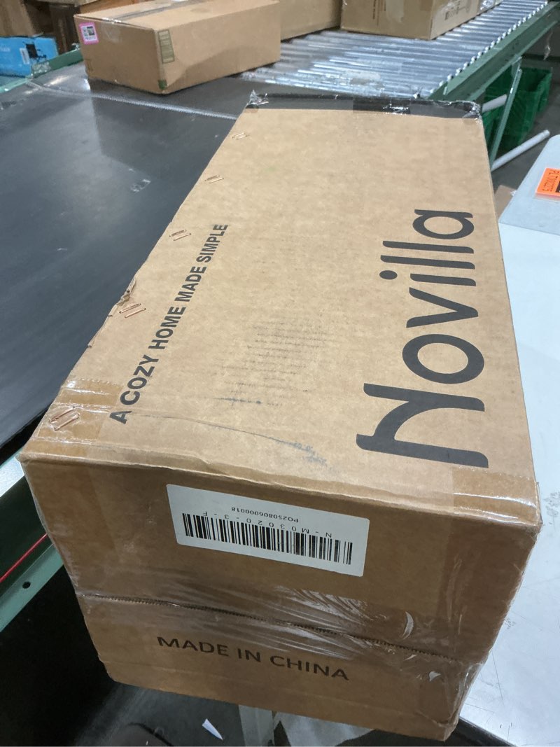 Condition photo showing New/Like New for Novilla Memory Foam Mattress Topper Full - 3 Inch Cooling Gel Infused Memory Foam | Slow-Rebound Pressure Relief | CertiPUR Certified | Comfort for Sleeper Sofa, RV, Camper, Dorm Room 3 Inch Blue Full