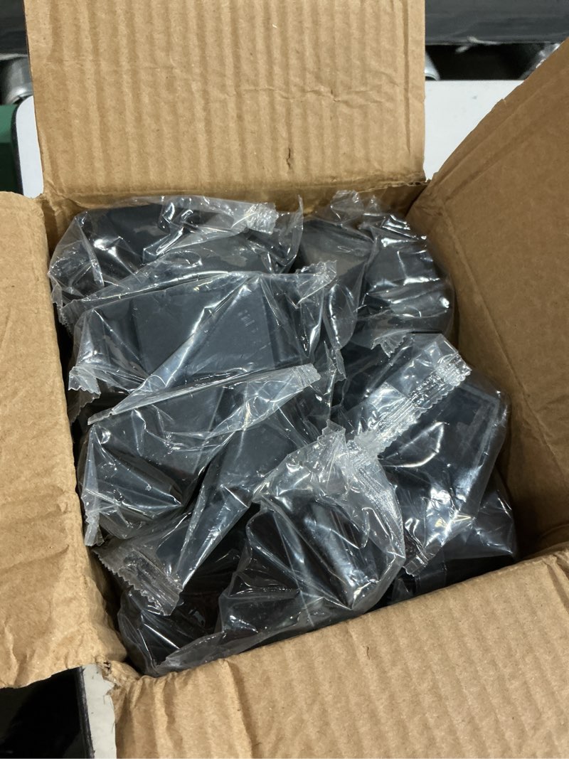 Condition photo showing New/Like New for iron baluster shoes - slant shoe with screw - for use with 1/2" square balusters - set of 30 (satin black) slant shoe 30 pack satin black