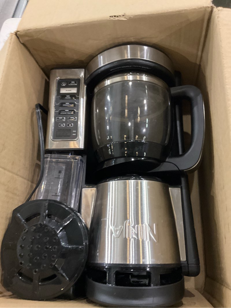 Condition photo showing As Is for Ninja 12-Cup Programmable Coffee Brewer, 2 Brew Styles, Adjustable Warm Plate, 60oz Water Reservoir, Delay Brew - Black/Stainless Steel