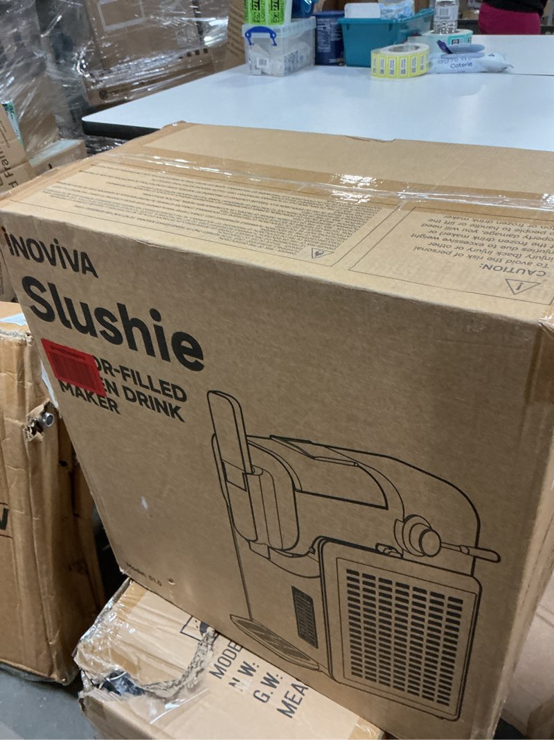 Condition photo showing New/Like New for Slushie Machine, No Ice Needed, INOVIVA 72 oz Frozen Drink Maker for Home with Self-Cleaning, 5 Preset Programs, Frozen Margaritas, Frappés, Milkshake, and More, (2025 Version)