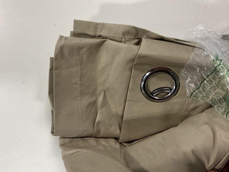 Condition photo showing Good Condition for miulee 100% blackout linen textured curtains for bedroom solid thermal insulated natural beige grommet room darkening curtains & drapes luxury decor for living room nursery 52 x 84 inch (2 panels)