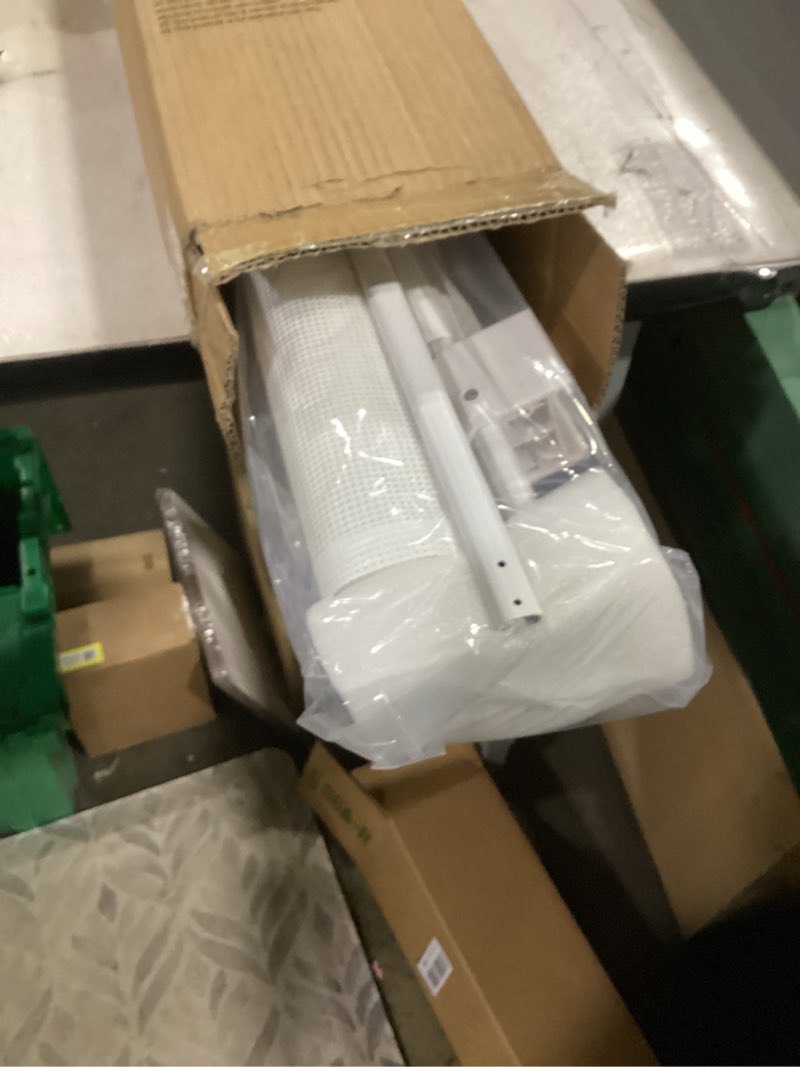 Condition photo showing New/Like New for 180" Extra Wide Retractable Baby Gates for Large Openings, 42" Extra Tall with Support Rods, Prevent Crawling, Mesh Dog/Pet Gate for Stairs/Doorways, Indoor/Outdoor Use White 42" Tall x 180" Wide