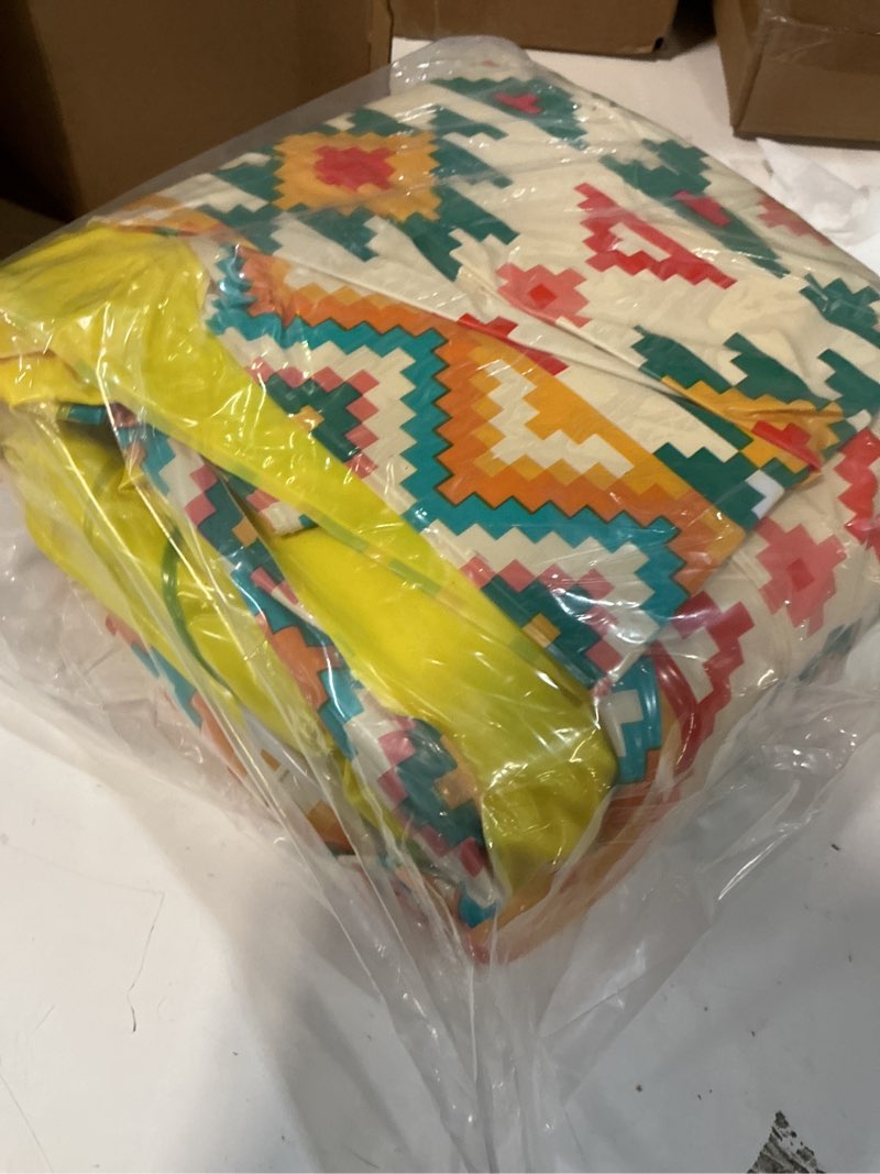 Condition photo showing Good Condition for triumpeek inflatable cactus cooler, 55" fiesta cactus ice bucket wearing sombreros for summer swimming pool hawaiian themed party supplies 2 pack - mr. cactus & ms. cactus