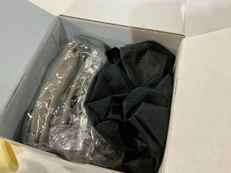 Condition photo showing New/Like New for jefdiee inflatable foot rest pillow, kids airplane bed, adjustable 3 layers height leg rest pillow, airplane travel essentials great for office, home, trains, cars grey