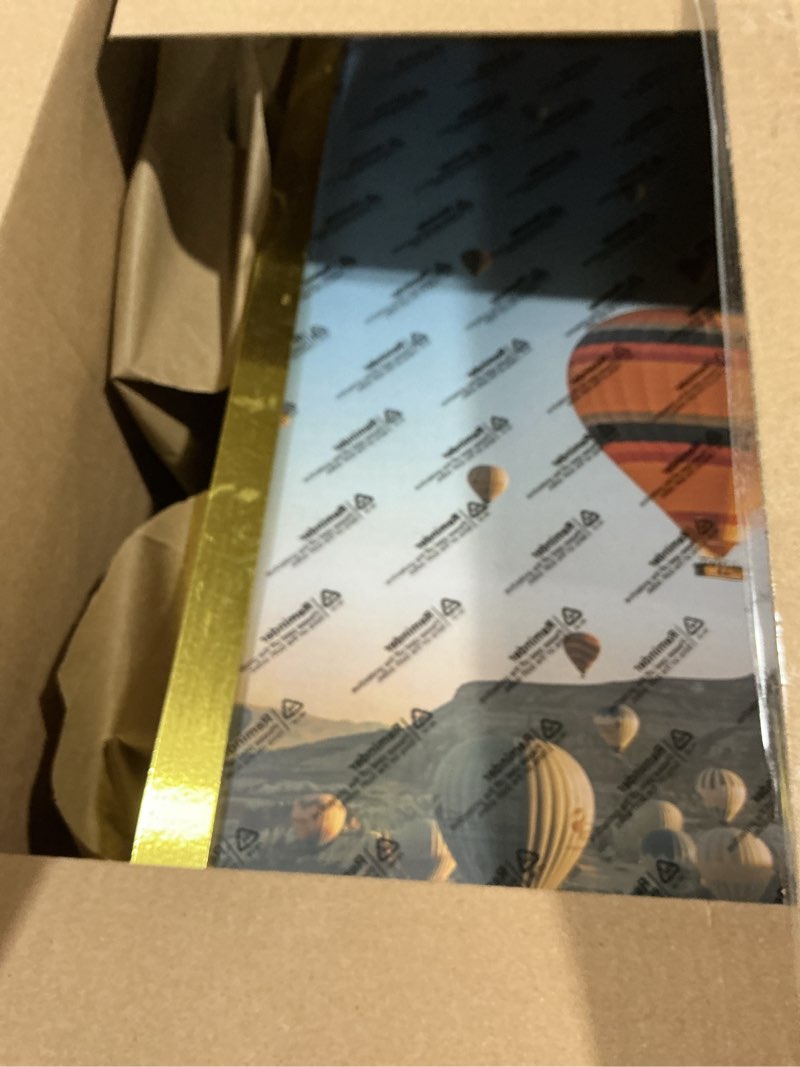 Condition photo showing Good Condition for 13x22 Picture Frame Gold for Poster Photo Picture, Horizontal and Vertical Formats for Wall Hanging, 13 x 22 Wall Gallery Poster Photo Frame for 13 by 22 Photos Posters, Gold Gold 13x22 inch