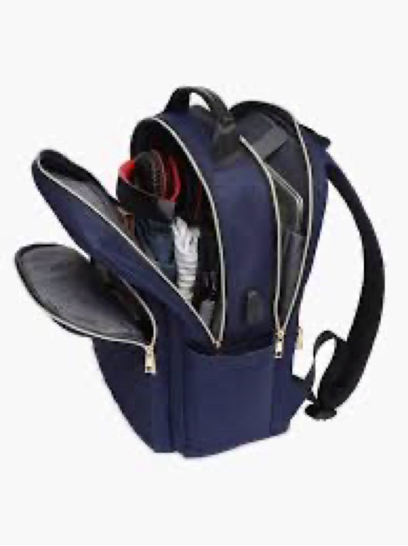 Modoker 15.6 Inch Laptop Backpack, Quilted Work Backpack for Women Bookbag Teacher Backpack with USB