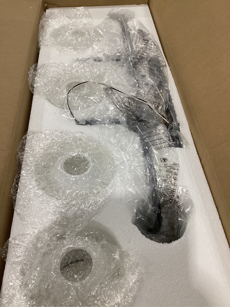 Condition photo showing New/Like New for TETOTE 4-Light Modern Bathroom Light Fixtures, 4 Light Vanity Lights Over Mirror Black Wall Lamp with Frosted Glass for Bathroom, Mirror, Living Room, Bedroom, Hallway 4-Light Black