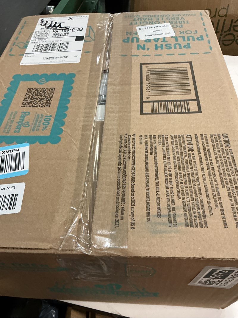 Condition photo showing New/Like New for Pampers Swaddlers Diapers, Size 4 (15-34 lbs), 150 Count, Absorbent, Keeps Baby Dry and Comfortable, Skin Safe Disposable Baby Diaper (Packaging May Vary) Size 4 150