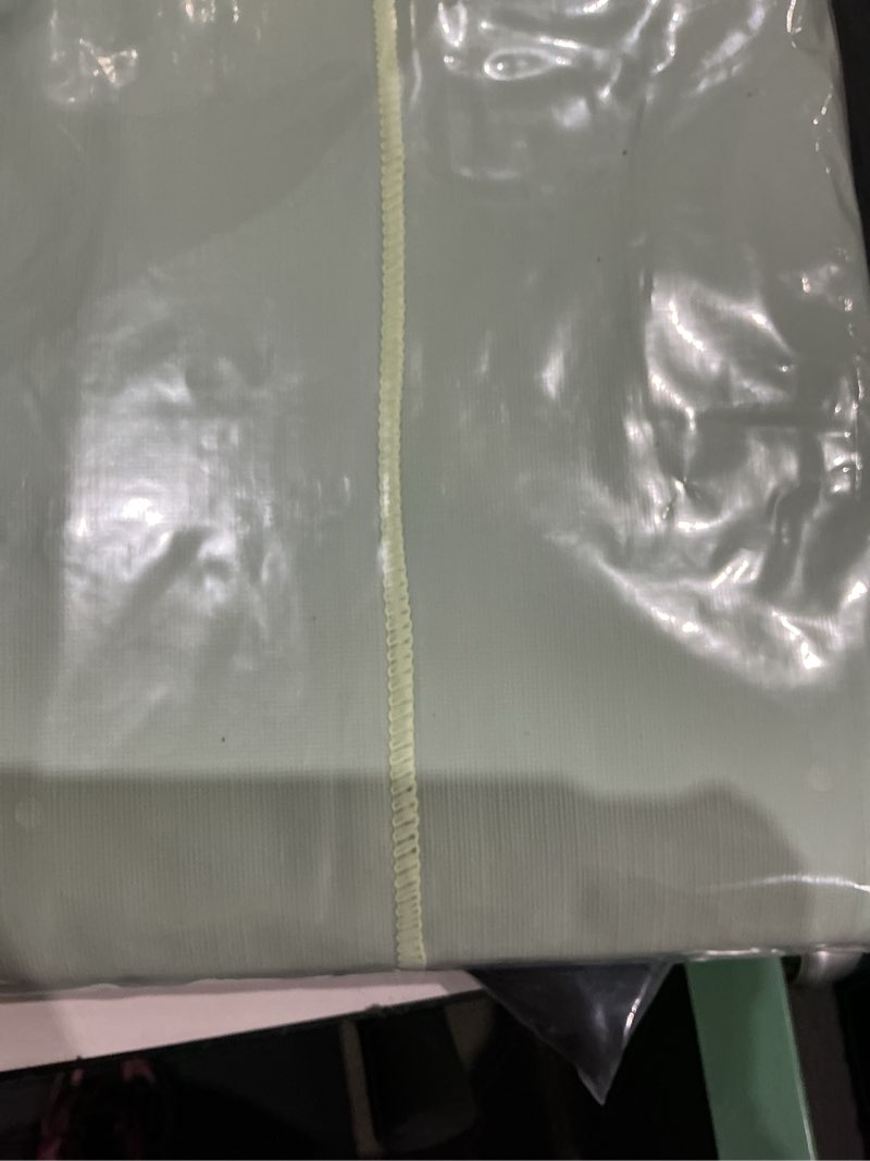 Condition photo showing Good Condition for wondwrla rectangle tablecloth, vinyl tablecloths with flannel backing, waterproof wipeable oil-proof, plastic table cloth for dining, picnic, camping, indoor and outdoor (light green, 60" x 84") light green 84" x 60" (rectangular)
