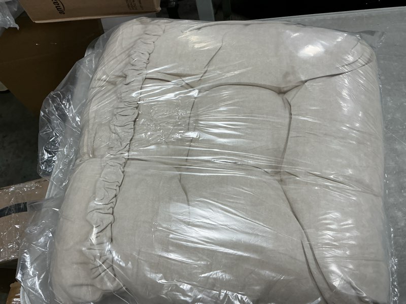 Condition photo showing Good Condition for ROFIEJOX Rocking Chair Cushion - Velvet Fabric, High-Density Sponge, Durable Comfort Non-Slip Bottom
