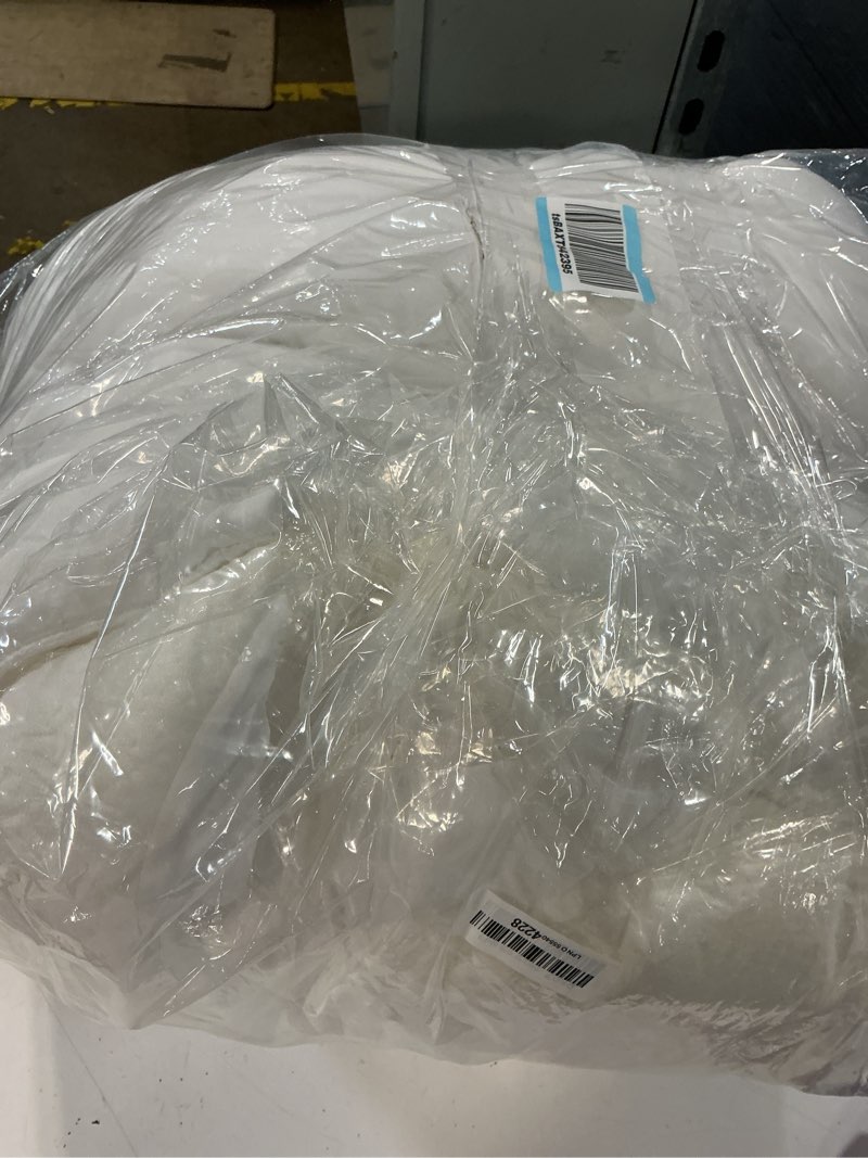 Condition photo showing As Is for niagara sleep solution ultra soft queen size mattress topper - rayon derived from bamboo pillow top mattress pad for back pain relief - naturally cooling for hot sleepers, white white queen