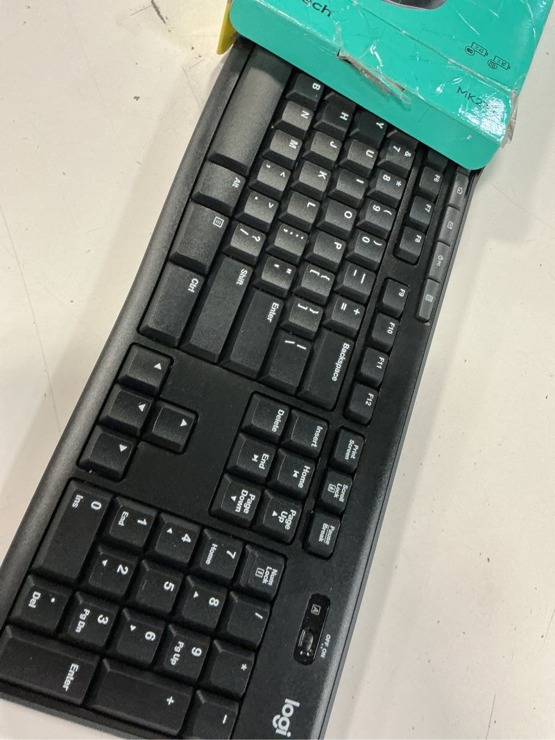 Condition photo showing Good Condition for logitech mk270 wireless keyboard and mouse combo for windows, 2.4 ghz wireless, compact mouse, 8 multimedia and shortcut keys, 2-year battery life, for pc, laptop - black