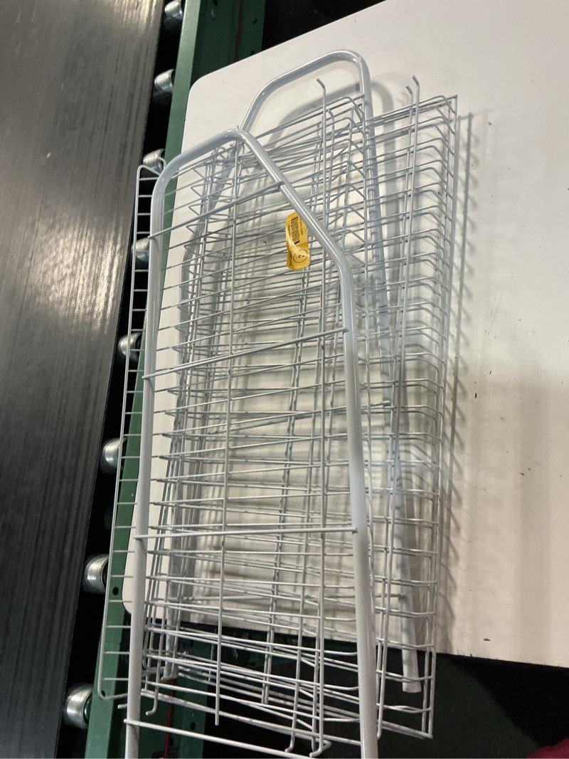 Condition photo showing Good Condition for rubbermaid 4-tier wire shoe rack, white, simple assemble, storage shelf for organization in bedroom/closet