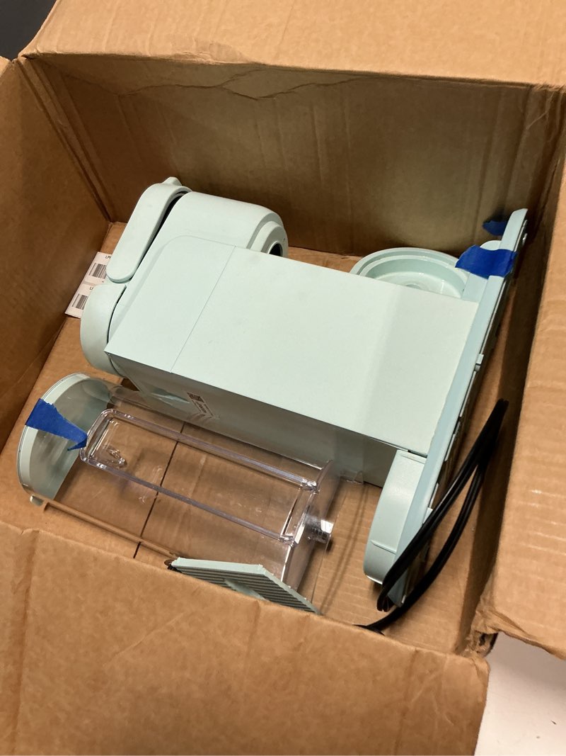 Condition photo showing As Is for keurig k-express single serve k-cup pod coffee maker, 3 brew sizes, strong button feature, 42oz removable reservoir, mint