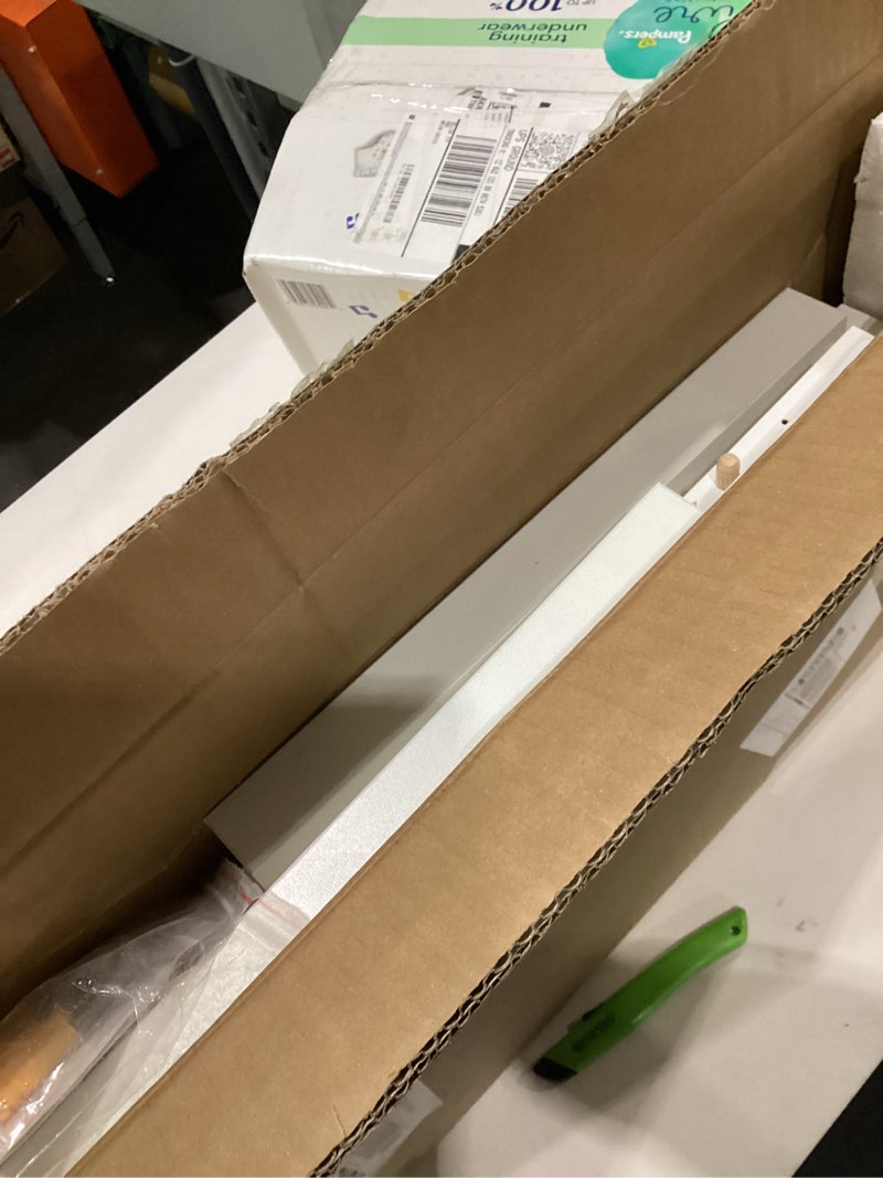 Condition photo showing Good Condition for haidaiya 14'' * 18'' recessed medicine cabinet wall niche wood, 2-tier bathroom niche insert for drywall, in wall shelf medicine cabinets replacement, for living room, bathroom storage chalk white 18''h * 14''w (2 tiers)