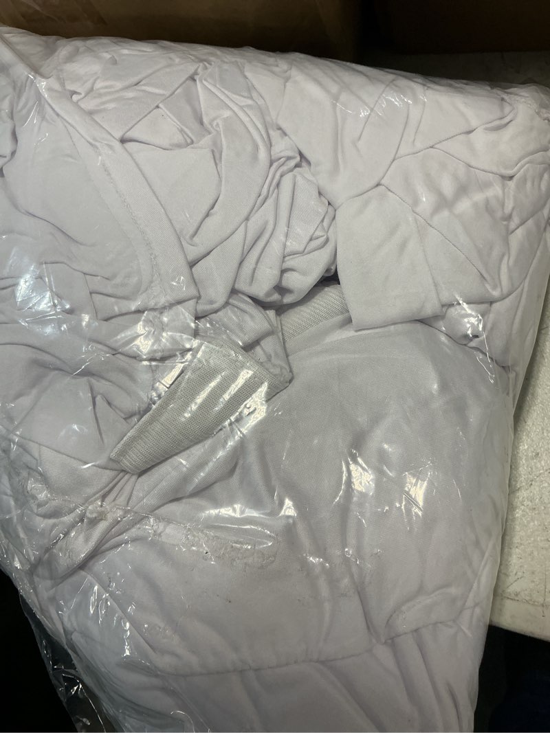 Condition photo showing Good Condition for cocktail table covers - 6 pack 32x43 inch table cloth - white fitted stretch spandex round high top tablecloth for party, bar, birthday, pub, banquet white-32"x43" 6