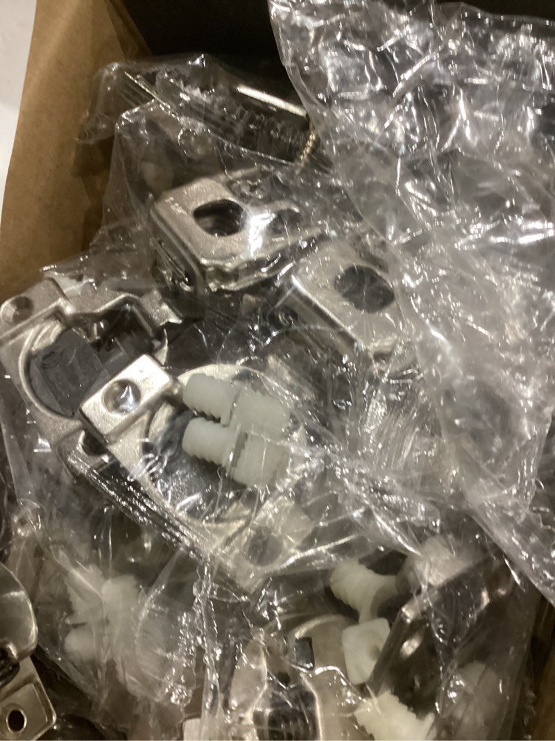 Condition photo showing Good Condition for Chibery 30 Pack 1-1/4" 4D Overlay Soft Close Concealed Hinges for Face Frame Door, Control Closing Speed, Smooth Slow Self Closing Hinges, Satin Nickel, 105° Open Angle Stainless Steel Cabinet Hinge 1-1/4 inch Overlay 30 Pack