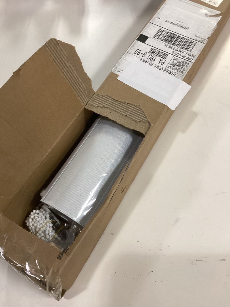 Condition photo showing New/Like New for Zebra Roller Shades, Dual Layer Roll Up Blind for Living Room, Semi Sheer Shades Window Privacy Light Control for Day and Night, (Maximum Height 72inch, White Color, Width 31 inch) 31\"W x 72\"H White