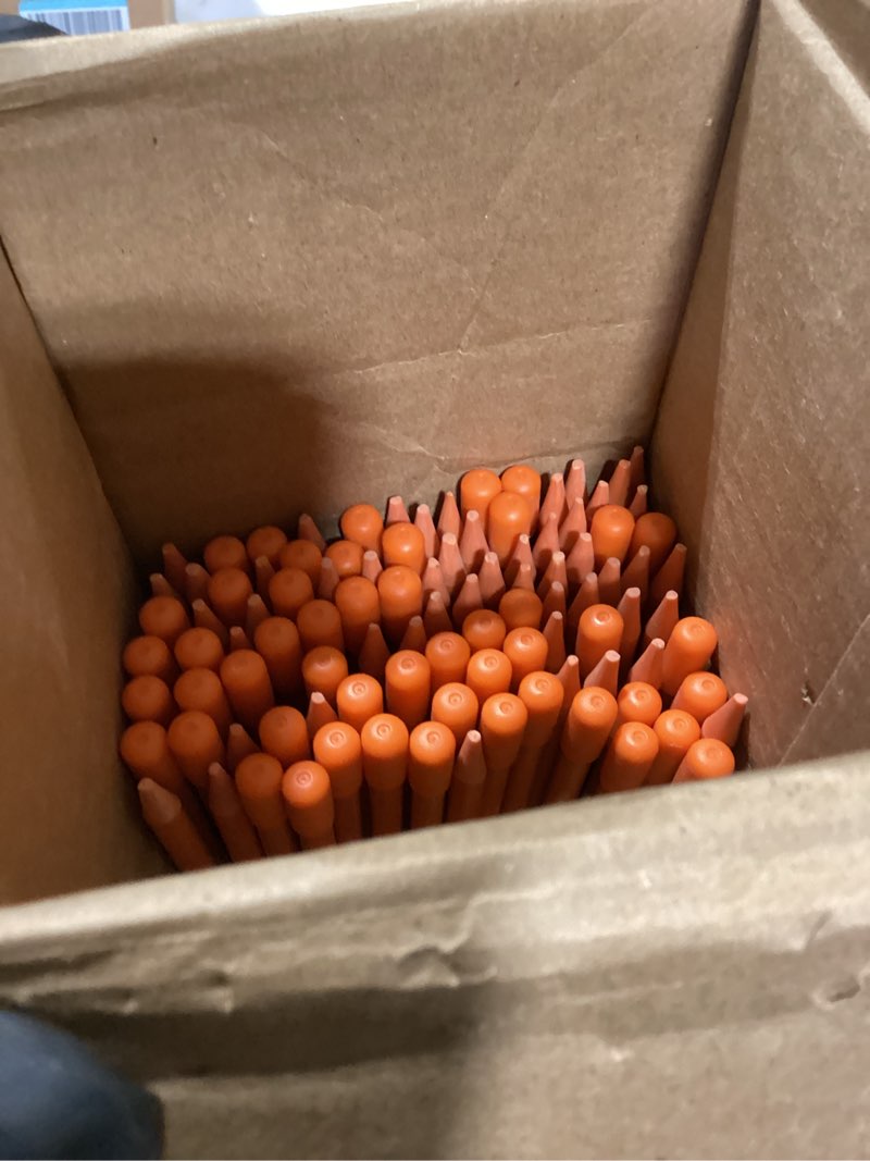 Condition photo showing As Is for sunnyglade 100pcs 48 inch driveway marker 5/16 inch dia reflective driveway poles fiberglass snow stakes with reflective tape for easy visibility at night
