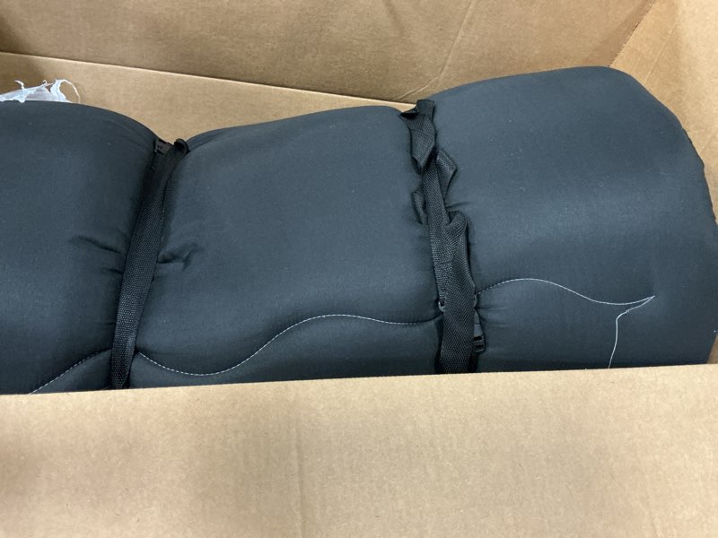 Condition photo showing Good Condition for MAXYOYO Japanese Floor Mattress Futon Mattress, 4" Thicken Tatami Mat Sleeping Pad Foldable Roll Up Mat Boys Girls Dormitory Pad Kids Floor Lounger Pillow Bed, Black, Twin Size