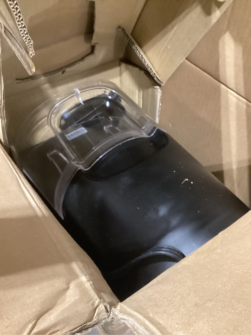 Condition photo showing As Is for keurig k-compact single-serve k-cup pod coffee maker, with 3 brew sizes, smart start feature, 36oz removable reservoir, black
