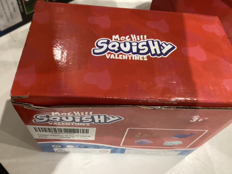Condition photo showing New/Like New for 28 Pack Valentines Day Gifts for Kids ,Mochi Squishy Toys with Valentine Greeting Cards Classroom Prizes Exchange Gifts Prizes Valentines Day Gifts for Kids Boy Girl Valentine Party Favors Style 4