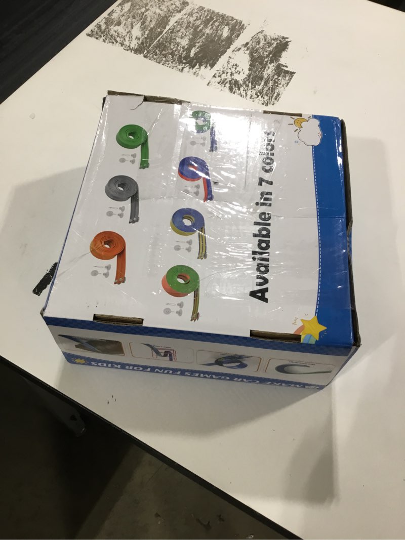 Flexible Race Car Track 15 Ft Starter Set with Suction Cups Compatible with Diecast 1/64th Car for A