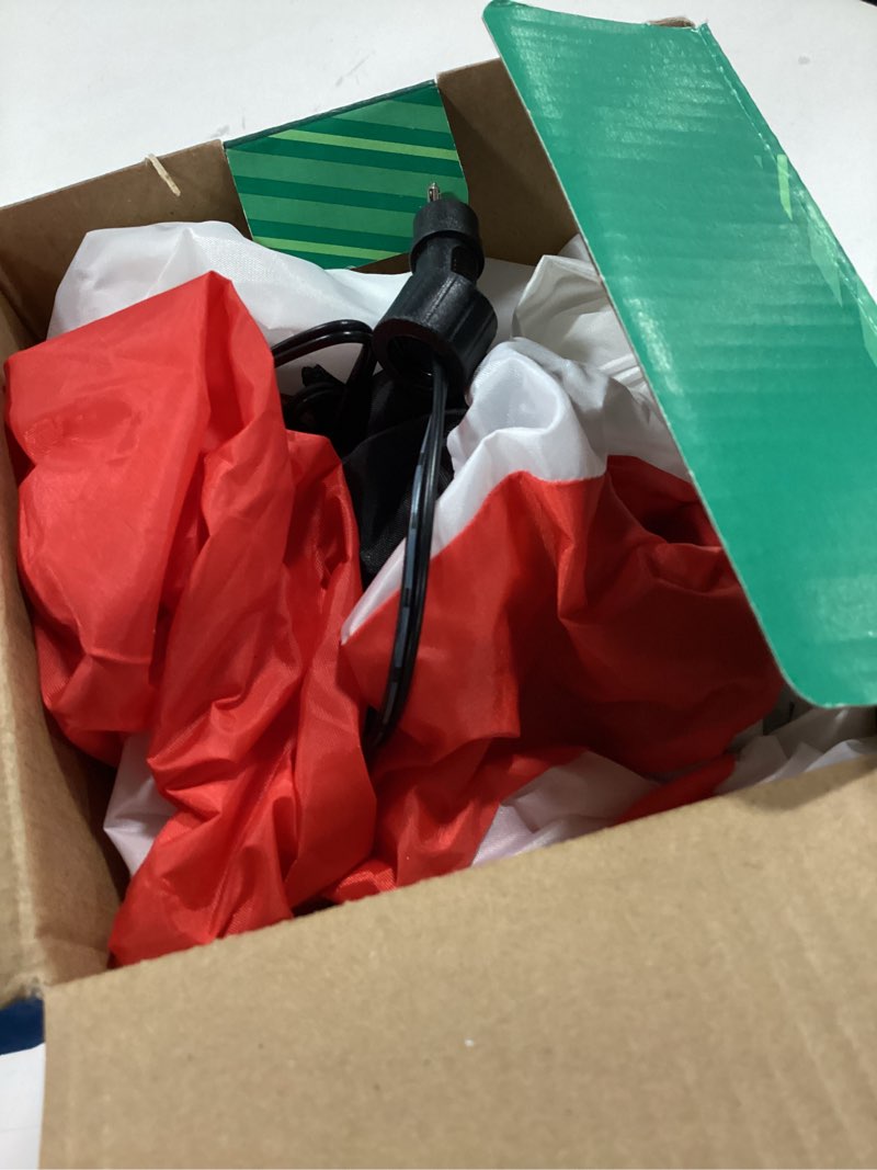 Condition photo showing As Is for Holiday Livig 3.5 Ft Lighted Santa 