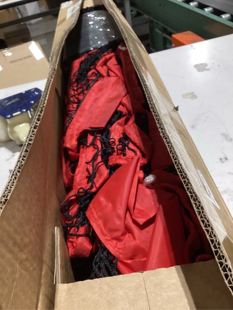 Condition photo showing As Is for 7x7ft/12x9ft/16x10ft/20x10ft barricade backstop net, sports barrier net, multi-sport net with carry bag, protective screen for practice- baseball, softball, lacrosse, soccer, basketball, tennis 20x10 ft