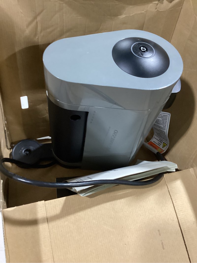 Condition photo showing As Is for De'Longhi Nespresso Vertuo Plus Coffee and Espresso Maker by De'Longhi, Grey Machine Only Gray