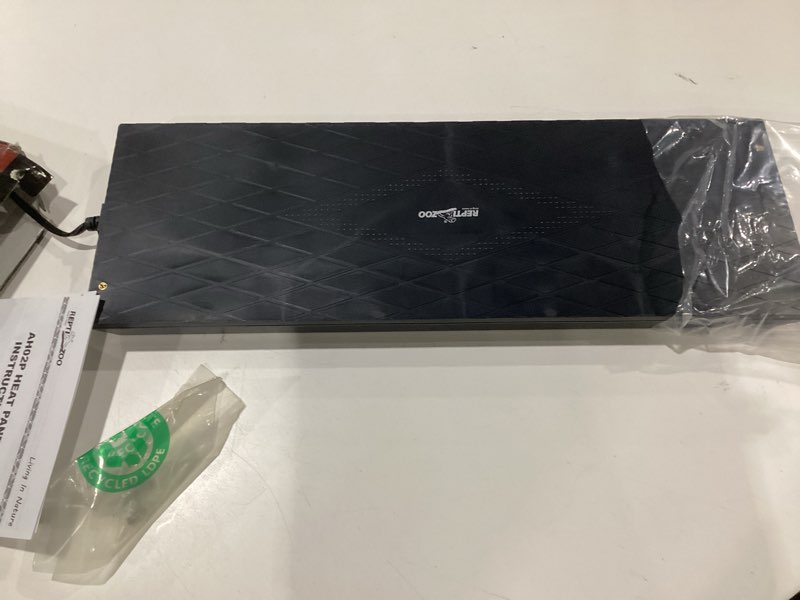 Condition photo showing Good Condition for repti zoo reptile heat panel adjustable temperature reptile heating plate, mountable under lid, for hermit crabs/leopard geckos/turtles/snakes/lizards 6\" x 18\", not tested