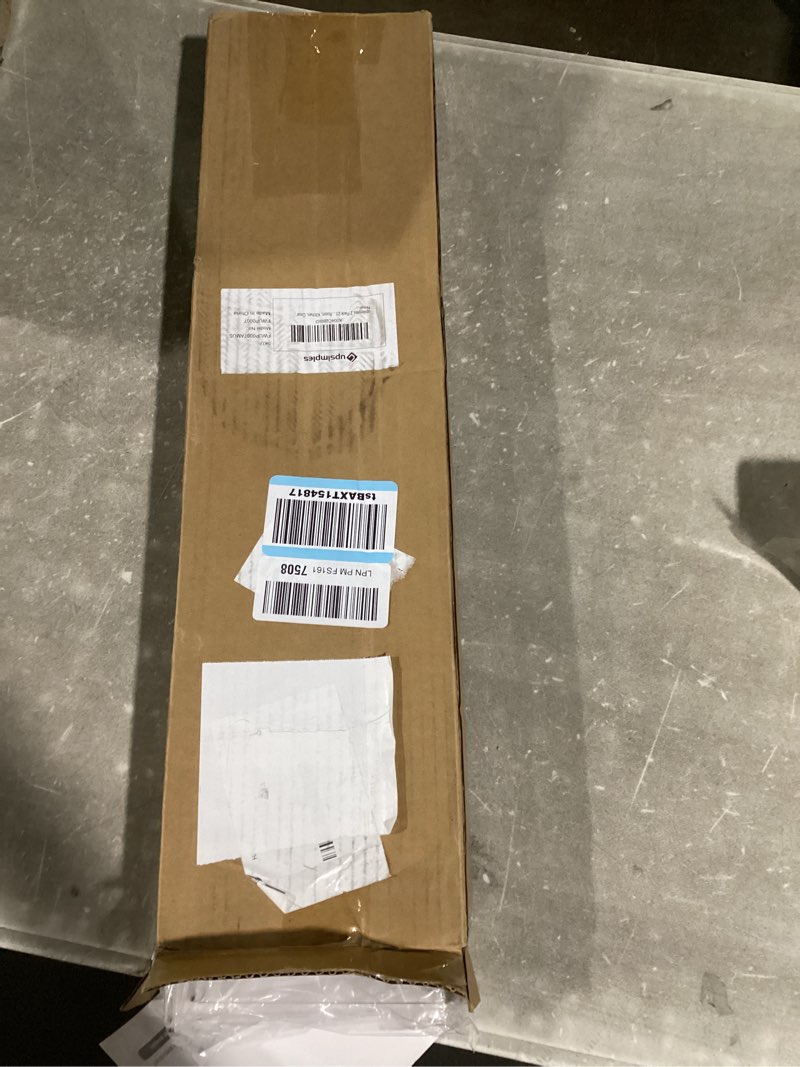Condition photo showing New/Like New for upsimples 2 pack 23.6x5.5 inches acrylic shelves for wall storage, floating bookshelves for kids, display shelf organizer for bathroom, bedroom, living room, kitchen, clear 2 23.6x5.5"