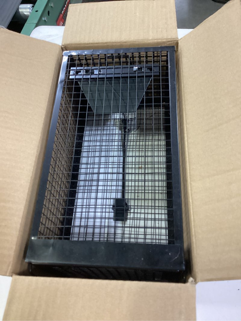 Condition photo showing Good Condition for 2 Packs Humane Rat Trap Outdoor Mouse Traps Indoor Use, Rodent Chipmunk Traps for Small Live Animal Catch and Release - Black